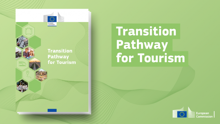 Transition pathway for tourism banner