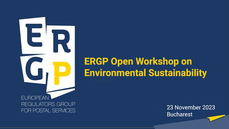 Banner for the ERGP Open Workshop on Environmental Sustainability