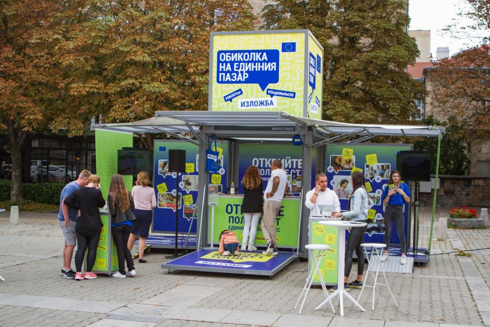General view of the Tour booth
