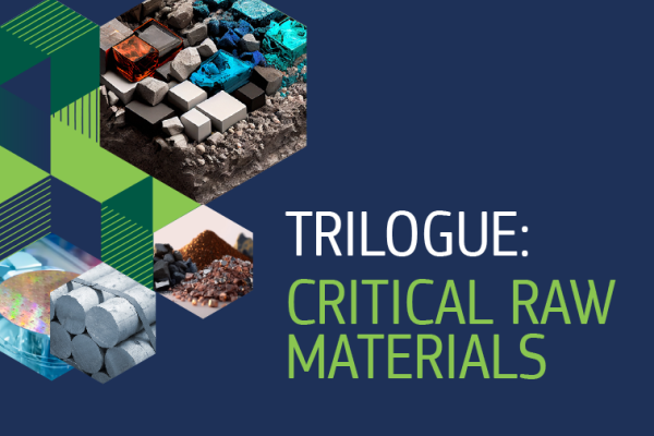 Banner for the trilogue on the Critical Raw Materials Act
