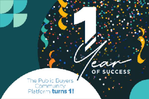 Public Buyers Community Platform - 1 year anniversary